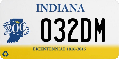 IN license plate 032DM