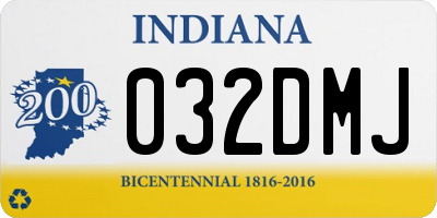 IN license plate 032DMJ