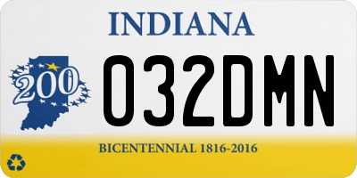 IN license plate 032DMN