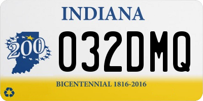 IN license plate 032DMQ