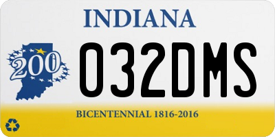 IN license plate 032DMS