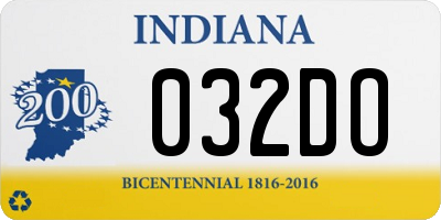 IN license plate 032DO