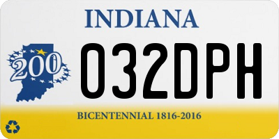 IN license plate 032DPH