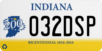 IN license plate 032DSP