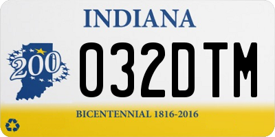 IN license plate 032DTM