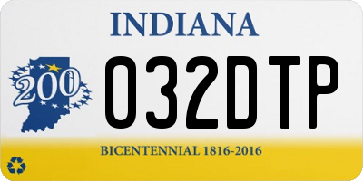 IN license plate 032DTP