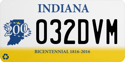 IN license plate 032DVM