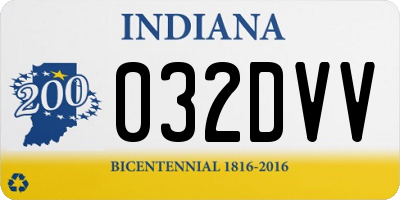 IN license plate 032DVV