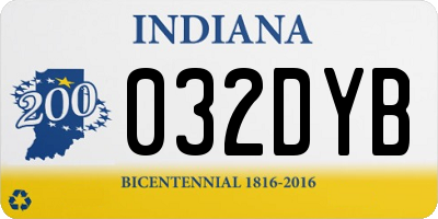 IN license plate 032DYB