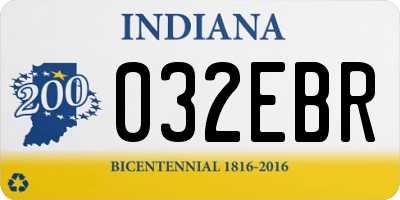 IN license plate 032EBR