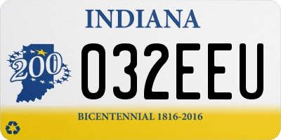 IN license plate 032EEU