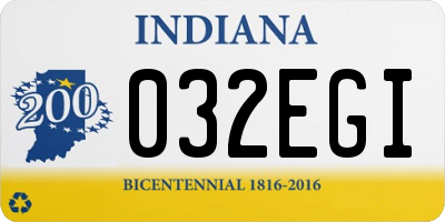 IN license plate 032EGI