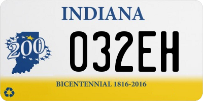 IN license plate 032EH