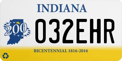 IN license plate 032EHR