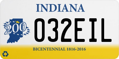 IN license plate 032EIL