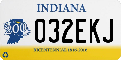 IN license plate 032EKJ