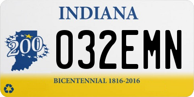 IN license plate 032EMN