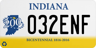 IN license plate 032ENF