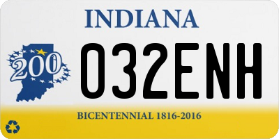 IN license plate 032ENH