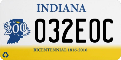IN license plate 032EOC
