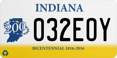 IN license plate 032EOY