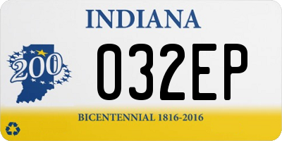 IN license plate 032EP