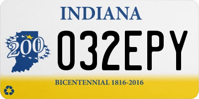 IN license plate 032EPY