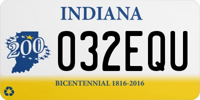 IN license plate 032EQU