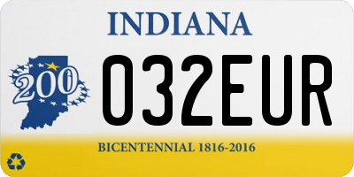 IN license plate 032EUR
