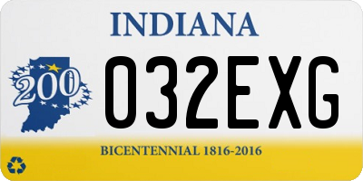 IN license plate 032EXG