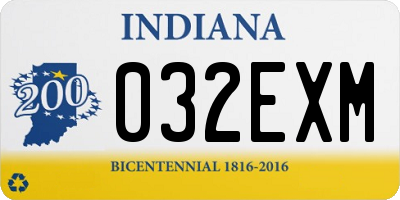 IN license plate 032EXM