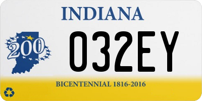 IN license plate 032EY