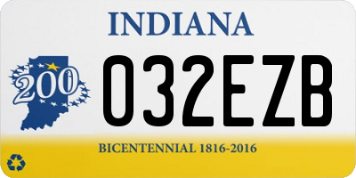 IN license plate 032EZB
