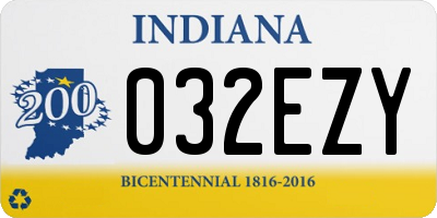 IN license plate 032EZY