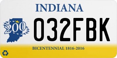 IN license plate 032FBK