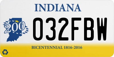 IN license plate 032FBW