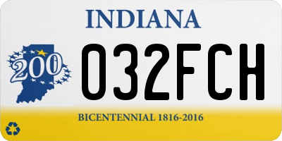 IN license plate 032FCH