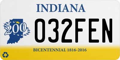 IN license plate 032FEN