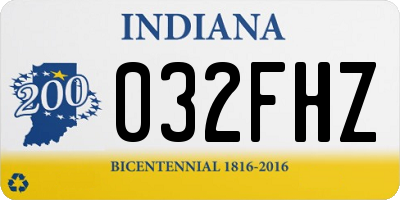 IN license plate 032FHZ