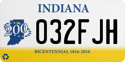 IN license plate 032FJH