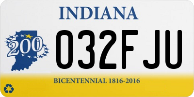 IN license plate 032FJU