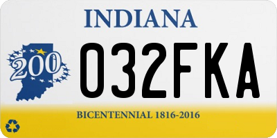 IN license plate 032FKA