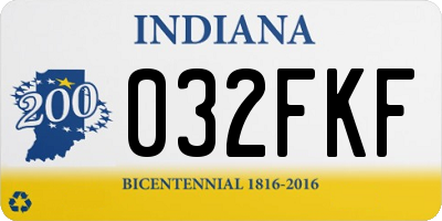 IN license plate 032FKF