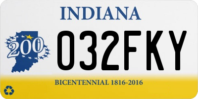 IN license plate 032FKY