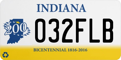 IN license plate 032FLB