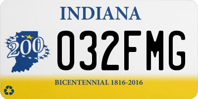 IN license plate 032FMG