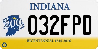 IN license plate 032FPD