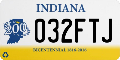 IN license plate 032FTJ