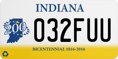 IN license plate 032FUU