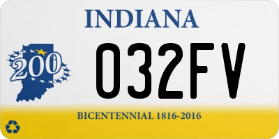 IN license plate 032FV